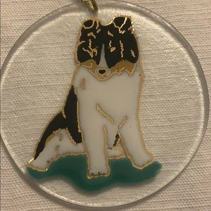 Border Collie 22kg leaf Suncatcher/ Xmas Ornament